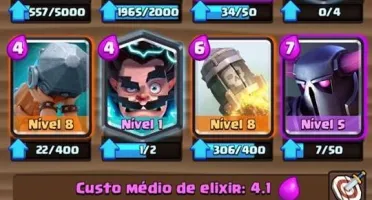 Conta lvl 11 72/77 cartas 3k trofeus