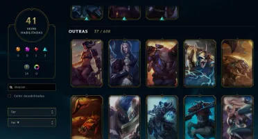 Conta Lol - Ryze Triunfante, Skins Vitoriosas e raras