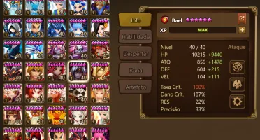 Conta Summoners War - LD Celia + Kinki + Robo-F29 + Amarna