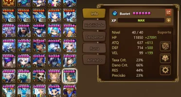 Conta Summoners War - LD Celia + Kinki + Robo-F29 + Amarna