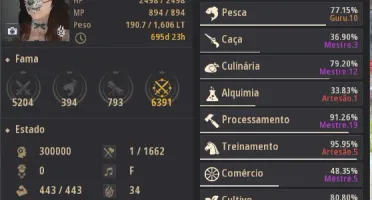 Conta black desert 693gs, com arma Gordh'aid PEN
