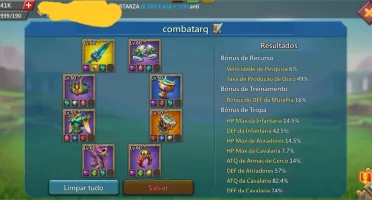 Conta lords 555m 12+ tropa