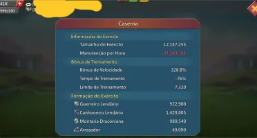 Conta lords 555m 12+ tropa