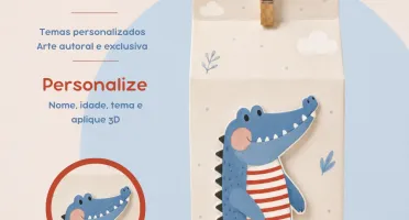 Caixa Milk Personalizada em Kits de 10, 20 ou 30