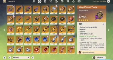 CONTA GENSHIN IMPACT HUTAO, ZHONGLI, KAZUHA, 17 t5 AR 57