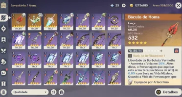 Conta genshin ar 53 hutao skin