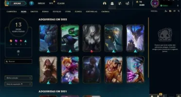 CONTA LEAGUE OF LEGENDS - 13 SKINS!