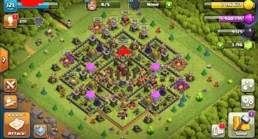 CLASH OF CLANS CV10 UPANDO + 3K DE GEMAS