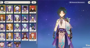 (AR 54)Conta Genshin Xiao,Diuc,Jean,Qiqi,Childe,Jade,Tumulo