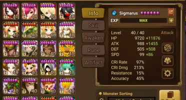 Conta summoners war endgame pve com cadiz (vampiro dark)