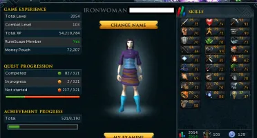 Conta Iron Runescape 3