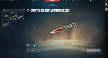 conta ascendente 1 com skin champions 2025 e muito mais.