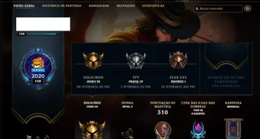 Conta ouro 3 de 85 champs e 91 skins com Sett Prestigio