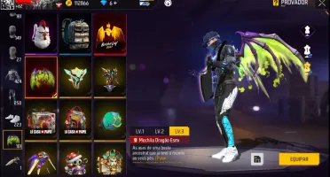 Conta Free Fire Mestre Gemada Calça Angelical Itens Raros +