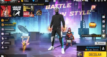 Conta Free Fire Mestre Gemada Calça Angelical Itens Raros +