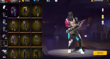 Conta Free Fire Mestre Gemada Calça Angelical Itens Raros +