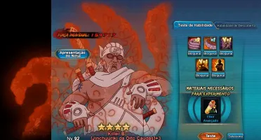 Conta Naruto Online s35, 450k, 60k cupons e 4k lingotes