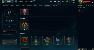 CONTA LEAGUE OF LEGENDS (138 SKINS , FALTANDO 8 CAMPEOES)