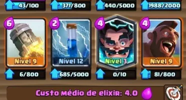 Conta clash royale top lvl 12 arena liga 2