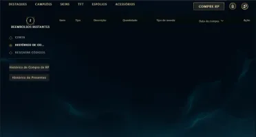 Conta prata 4 com 21 champs e 12 skins