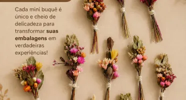 Mini Buquês Sortidos 9 cm - Kit Único com 10