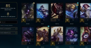 Conta lol Ouro 4