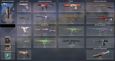 Conta valorant + conta do lol. muitas skins + passe