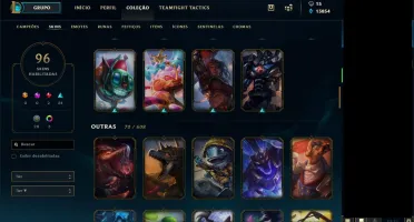 Vendo conta GOLD 1 lol com todos champs e 96 SKINS