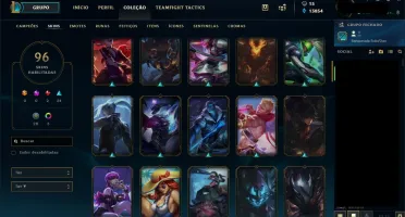 Vendo conta GOLD 1 lol com todos champs e 96 SKINS