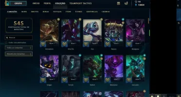 Vendo conta GOLD 1 lol com todos champs e 96 SKINS