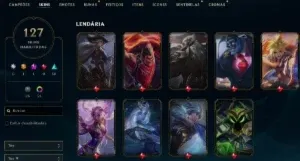 Conta Lol Lv 351, 127 SKINS