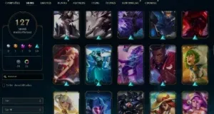Conta Lol Lv 351, 127 SKINS