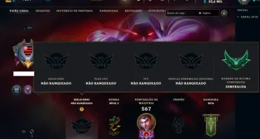 Conta Lol Lv 351, 127 SKINS