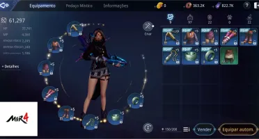 Conta MIR4 SA73  level 60 com 62k de poder