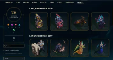 Vendo conta League Of Legends com 518 Skin, e 15 Skin Ed. Pr