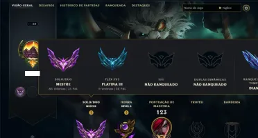 Mestre com 55 Champs e 12 Skins ( 15 PDL )