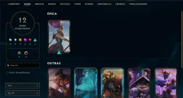 Mestre com 55 Champs e 12 Skins ( 15 PDL )