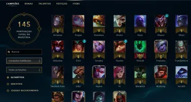 CONTA PRATA 60 CHAMPS/13SKINS/36ICONES/3PAG DE RUNAS/PRATA V