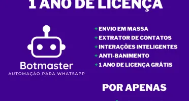 Botmaster + 1 Ano de Licença GRÁTIS