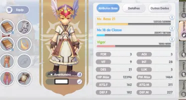 Conta LVL 21 Ragnarok X: Next Generations