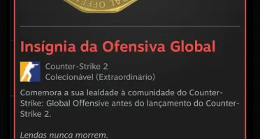 Conta CS2 com prime e medalha de serviço de 5 anos