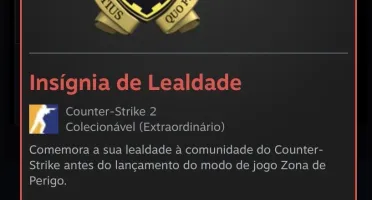 Conta CS2 com prime e medalha de serviço de 5 anos