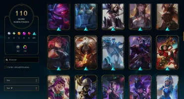 Conta Lol Esmeralda/ Mestre Tft Todos Champ Muita Skin