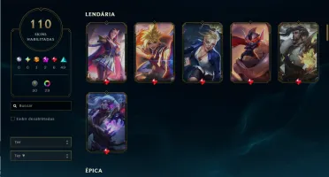 Conta Lol Esmeralda/ Mestre Tft Todos Champ Muita Skin