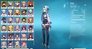Conta Genshin Ar57  7personagens5*  8armas5*  *5* Garantido