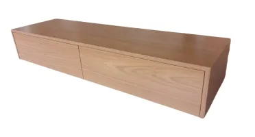 Aparador Suspenso Freijó com 2 Gavetas 80x45x20cm