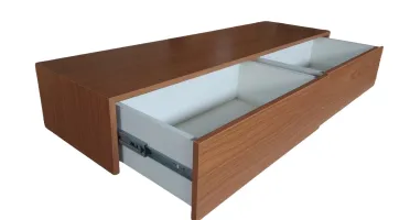 Aparador Suspenso Freijó com 2 Gavetas 80x45x20cm