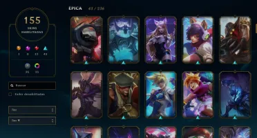 Conta Diamante 2 (Com Borda) - 155 skins - 138 campeoes