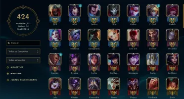 Conta Diamante 2 (Com Borda) - 155 skins - 138 campeoes