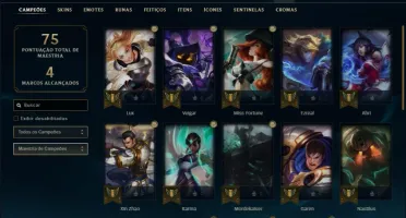 Conta prata 2 com 30 champs e 7 skins